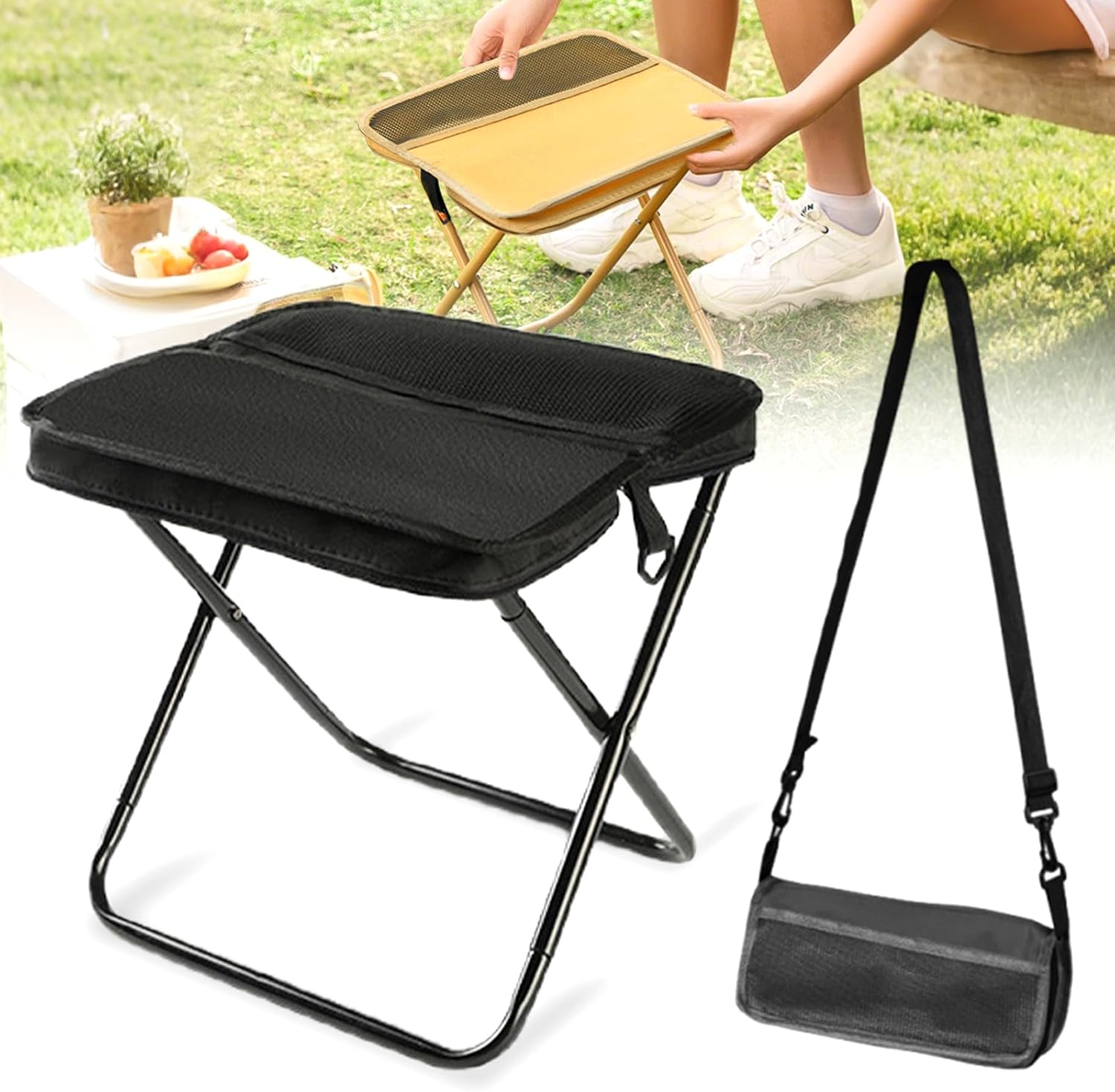 Outdoor Furniture Rocking Chair - Портативное складное кресло для кемпинга GMOX,