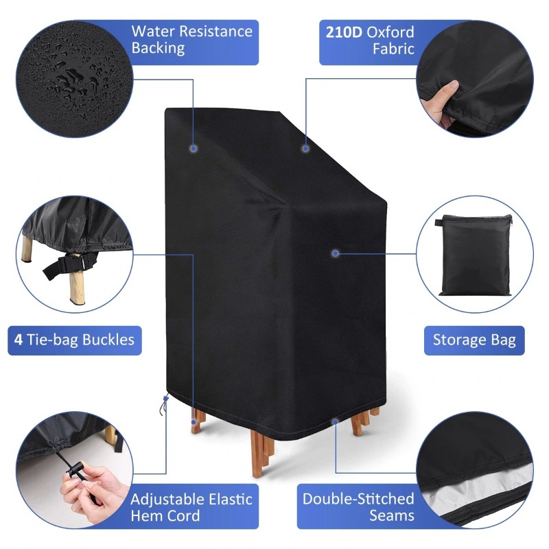 Outdoor Furniture Cover Waterproof - 1/2/шт. Чехол для складного стула, водонепроницаемый,