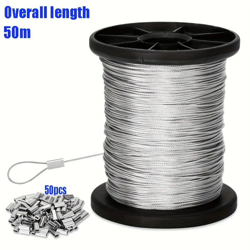 Outdoor Furniture Rope - Трос из нержавеющей стали 50 м/196