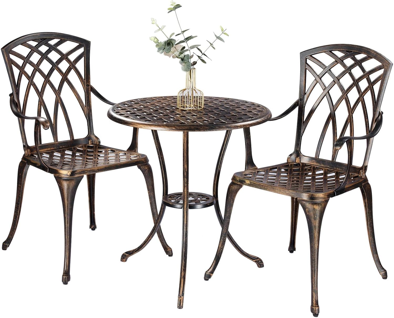 Bistro Table Set - Бронзовый устойчивый к ржавчине комплект уличной