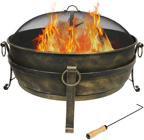 Fire Pit Bowl - 34-дюймовое стальное костровое место для улицы