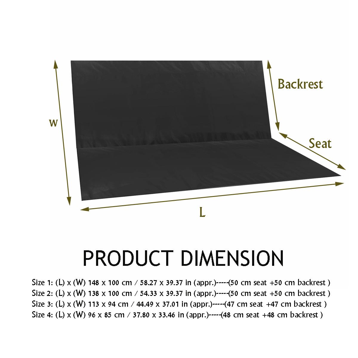 Outdoor Furniture Rocking Chair - Чехол для качели на 2/3 мест,