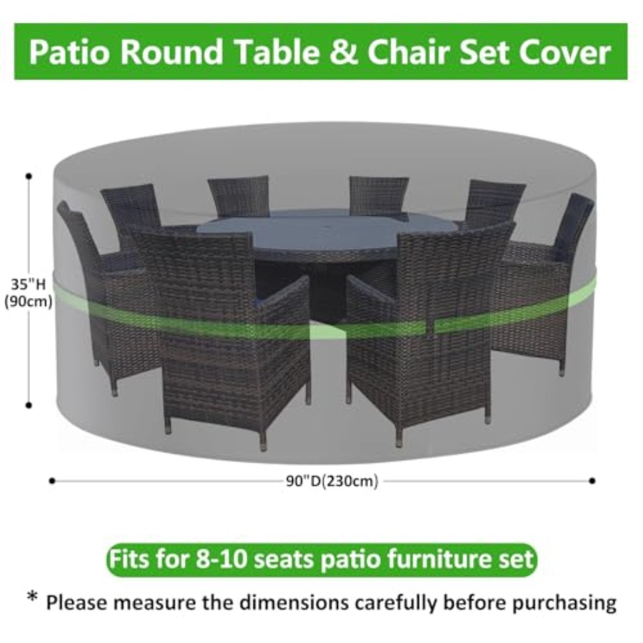 Круглые чехлы для садовой мебе – обзор и цена Outdoor Furniture Cover Waterproof