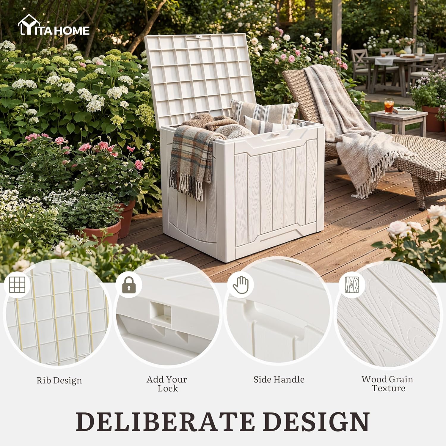 Набор из 2-х запираемых уличны – обзор и цена Garden Storage Box