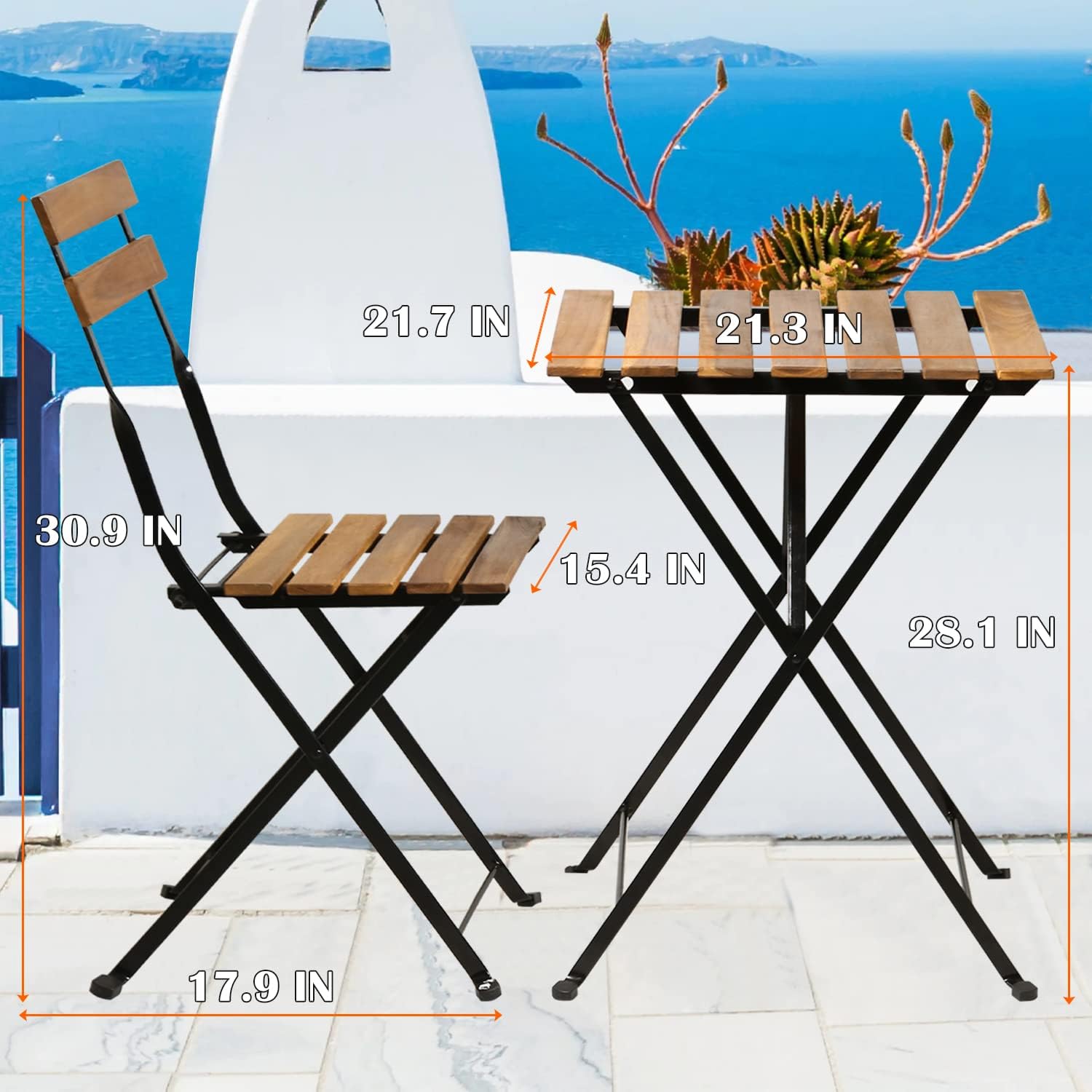 Складной комплект для патио из – обзор и цена Bistro Table Set