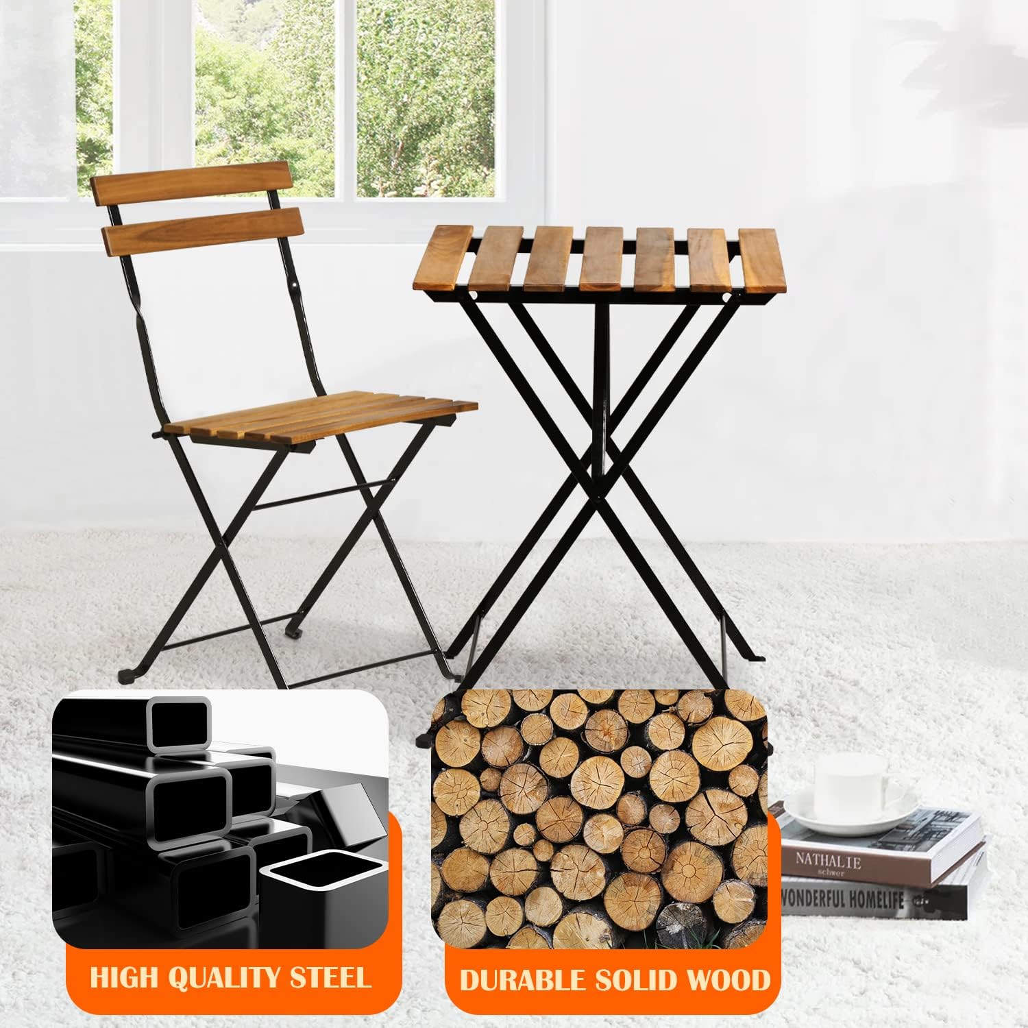 Складной комплект для патио из – обзор и цена Bistro Table Set