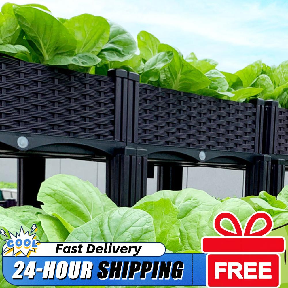 Пластиковый приподнятый грядок – обзор и цена Garden Storage Box