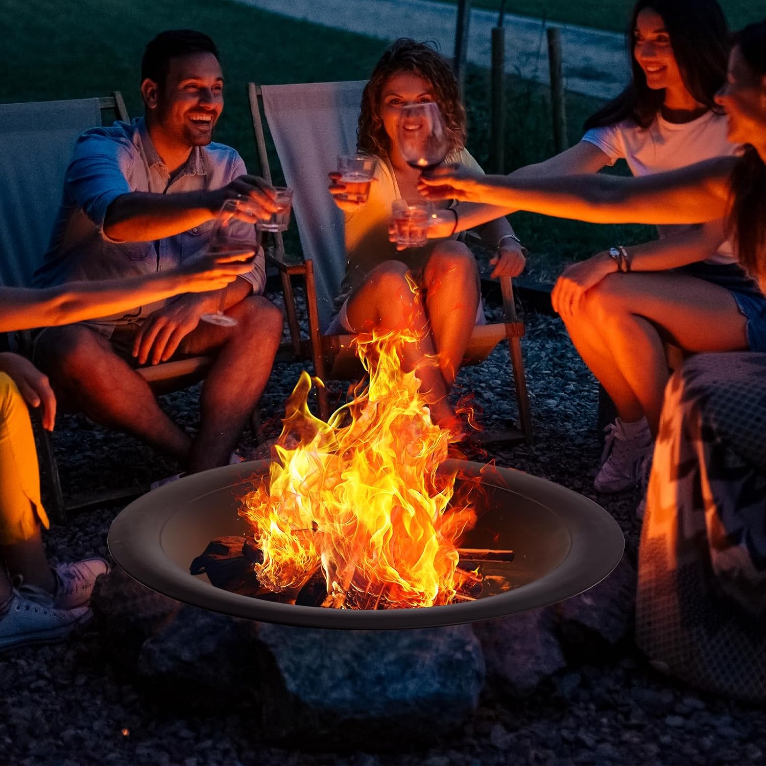 35-дюймовая стальная чаша для  – обзор и цена Fire Pit Bowl