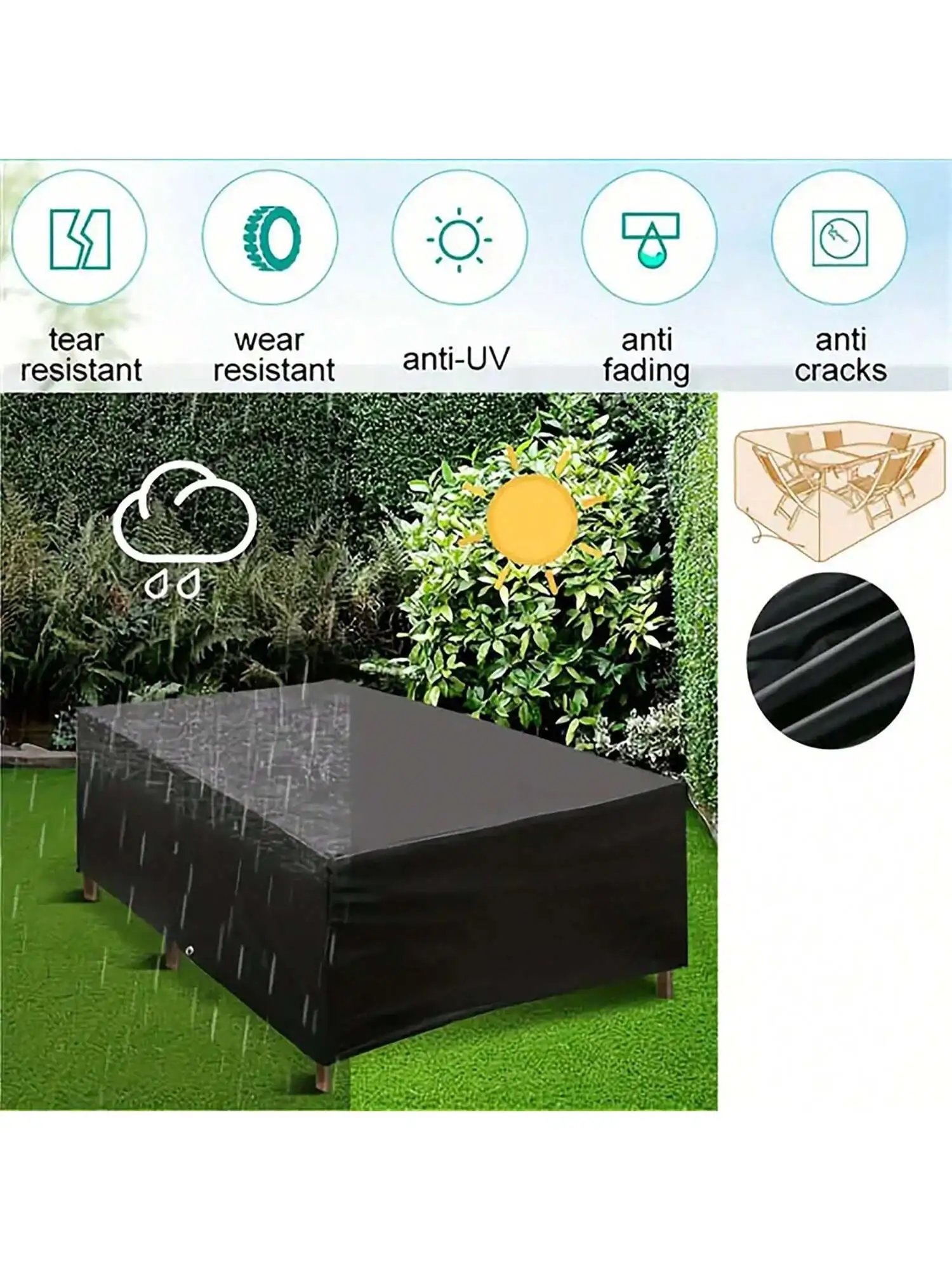 Многоразмерная уличная патио,  – обзор и цена Outdoor Furniture Cover Waterproof