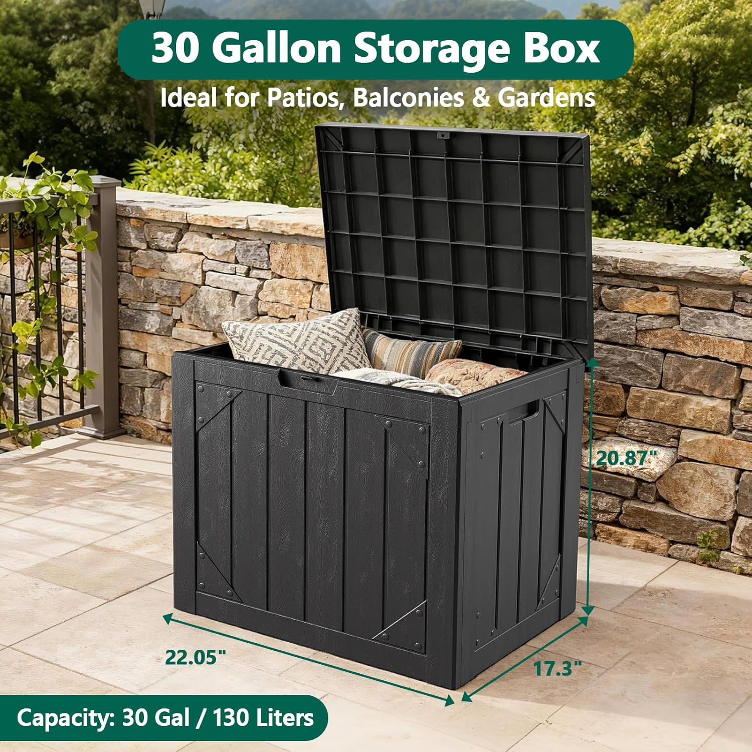Ящик для хранения на открытом  – обзор и цена Garden Storage Box