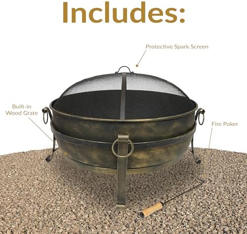 34-дюймовое стальное костровое – обзор и цена Fire Pit Bowl