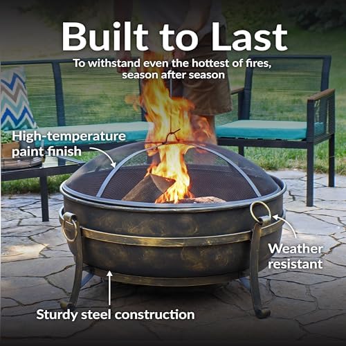 34-дюймовое стальное костровое – обзор и цена Fire Pit Bowl