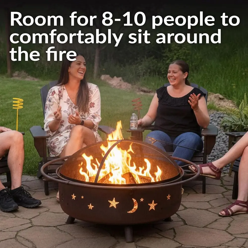 42-дюймовое уличное костровое  – обзор и цена Fire Pit Bowl