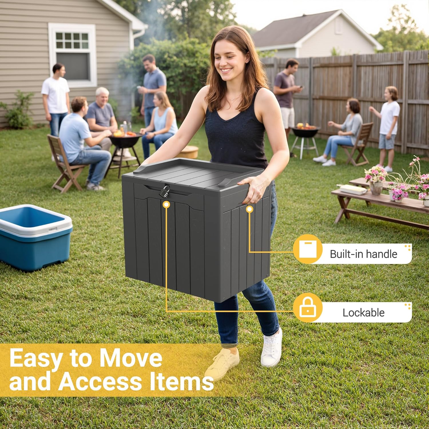 Ящик для хранения на открытом  – обзор и цена Garden Storage Box